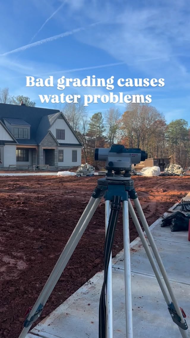 Most people don’t realize how important proper grading is until they have drainage problems.
This job was done using a transit to make sure everything slopes correctly
- no guesswork.
If you’re a homeowner needing grading, leveling, or site prep, send me a message! #landscaping #construction #grading #bobcatequipment #hardscapedesign