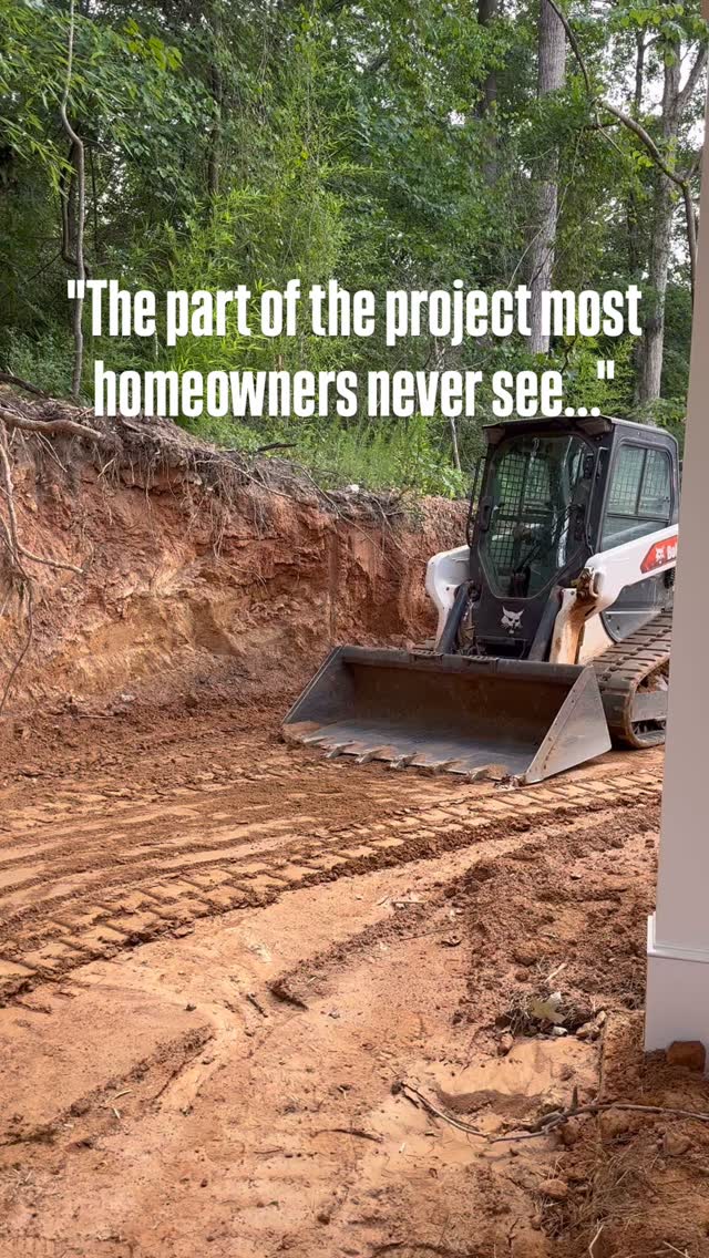 Luxury retaining walls don’t begin with stone - they begin with precision.
Proper grading protect against movement, water pressure, and failure long before the wall is visible.
This is how investment-grade landscapes are built.
DM us to build it right the first time.  #luxurylandscapes #highendoutdoorliving #retainingwall #retainingwallexperts #landscapearchitecture