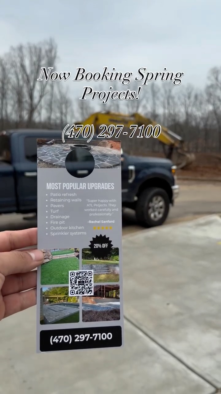 We specialize in custom outdoor living spaces designed to elevate your home’s value and lifestyle.

Patios • Retaining Walls • Turf • Fire Features • Drainage • outdoor lighting •Hardscapes • irrigation systems etc..

Now scheduling private consultations.
📞 (470) 297-7100
#georgiahomes #luxuryoutdoorliving #atlantahomes #backyarddesign #firepit